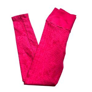 Nux Seamless High Waist Workout Fitness Leggings Sz Small Womens Magenta Yoga Pa
